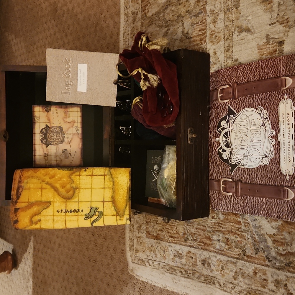 Dread Pirate game , all pieces and instructions and all in the Pirate chest